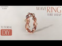 Pearl Wave Wire Wrap Ring Tutorial| Easy Ring| DIY Ring| DIY Jewelry| How to make - YouTube Wire Rings Tutorial Easy, Wire Wrap Ring Tutorial, Handmade Rings Tutorial, Rings Tutorial, Wire Rings Tutorial, Wire Wrap Ring, Metal Jewelry Making, Wrapped Rings, Diy Ring