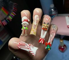 Winter Nail Designs, Pink Acrylic Nails, Xmas Nails, Fire Nails, Pretty Acrylic Nails, Long Acrylic Nails, Pretty Shoes, Cute Acrylic Nails, Trendy Nails