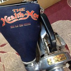 the health mob logo is attached to an old pedal