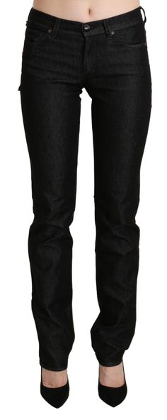 Ermanno Scervino Black Mid Waist Skinny Slim Denim Trouser Suit Covers, Slim Denim, Ermanno Scervino, Black Model, Denim Trousers, Black Skinnies, Italian Fashion, Jeans Slim, Denim Women