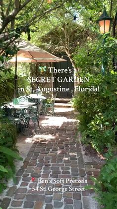 there's a secret garden in arousine, florida