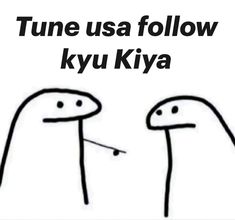 an image of two birds with caption that reads tune usa follow kyu ky