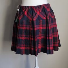 Condition: Nwt. No Flaws. Color: Red And Black Plaid Features: Cute Punk Plaid Skirt / School Look Fit: Regular. See Measurements In Photos. Red Cotton Mini Skirt For School, Cheap Red School Skirt, Red Cotton Skirted Skort, Red Cotton Skorted Skort, Fitted Harajuku Style Red Skirt, Red Cotton Pleated Mini Skirt, Red Plaid Layered Skirt, Red And Black Plaid Skirt, Punk Plaid Skirt