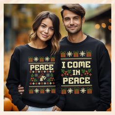 Matching Ugly Christmas Sweaters, Disney Ugly Christmas Sweater, Matching Christmas Sweaters, Christmas Tree Light Up, Ugly Christmas Sweater Couples, Ugly Christmas Sweaters, Ugly Christmas Sweater Funny, Stylish Couple, Couples Sweatshirts