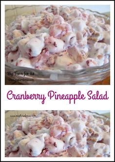 this is an image of cranberry pineapple salad