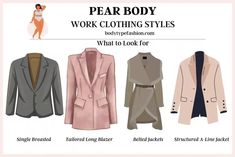 Pear Body Shape Jacket, Pear Body Shape Fashion, Pear Body Shape Outfits, Pear Shaped Outfits, Pear Shaped Women, Shape Fashion, Pear Body, Pear Body Shape, Body Outfit