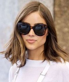 50 Best Hairstyles for Square Faces Rounding the Angles Ray Ban Wayfarer, Nice Hair, Olivia Culpo, Face Contouring, Cat Eyes, Long Bob, Hair Envy, Shoulder Length Hair, Hair Dos