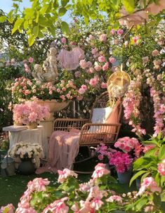 Pink Aesthetic Nature, Garden Cottagecore, Cottagecore Pink, Trailer Life, Aesthetic Nature, Nature Green, Day Plan, Dream Garden, Pink Aesthetic