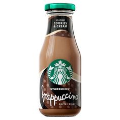 starbucks frappuccino coffee drink in a glass bottle