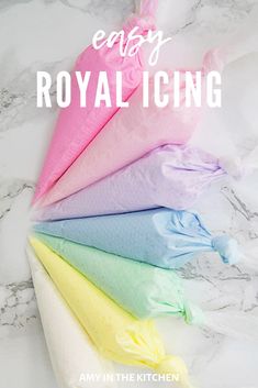 the easy royal icing recipe is ready to be made in less than 10 minutes