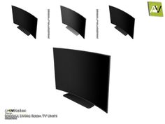 four different views of the back and side of an lg flat panel tv screen