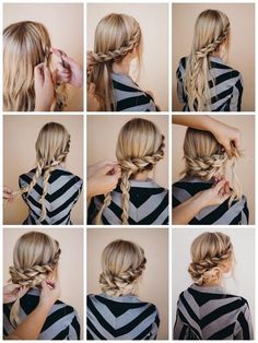 9 Chignons Faciles et Rapides à Faire (Tuto) Hoco Hair Styles, Romantic Hairstyles, Hoco Hairstyles, Hairstyles For Medium Length Hair Easy, Fishtail Braid, Peinados Fáciles Para Cabello Corto, Bridesmaid Hair Updo, Penteado Cabelo Curto, New Hairstyle