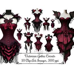 the victorian gothic corsets are available for purchase