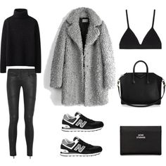 Sporty Chic Outfits, Coat Outfit, All Black Outfit, Mode Inspo, Sporty Chic, Mode Inspiration, Outfit Idea, Outfits Casuales, Look Fashion