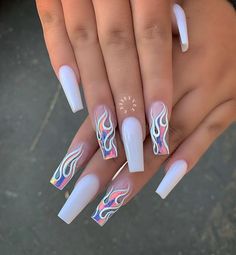 Texas Spring, Nails Flowers, Unghie Nail Art, Nails Aesthetic, Cute Acrylic Nail Designs, Aesthetic Spring, Long Acrylic Nails Coffin, Acrylic Nails Coffin Pink, Nails 2023