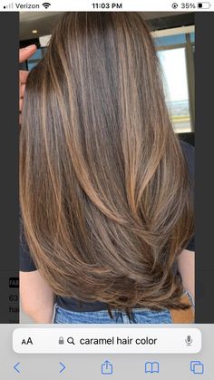 2023 Hair Trends For Thick Hair, Caramel Highlights Medium Brown Hair, Brown With Caramel Highlights Straight, No Bleach Hair Color Ideas, Sunkissed Hair Brunette Straight Hair, Light Brown Hair With Highlights Caramel Straight, High Light Hair Brown, Golden Highlights Brown Hair Straight, Brunette Sunkissed Hair