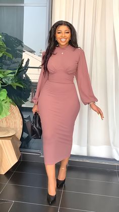 Mode Rose, Solid Skirt, Patchwork Skirt, Body Con Dress, Slim Dresses, Midi Dress With Sleeves, Bodycon Midi, Long Sleeve Bodycon, Midi Dress Bodycon