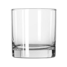 an empty glass on a white background