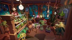 a room filled with lots of potted plants