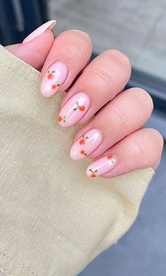 Discover the latest trends in spring nails for 2024! Embrace floral designs that are cute, simple, and perfect for short almond nails. Elevate your nail game with the freshness of spring and adorn your fingertips with blooming beauty. Explore the epitome of nail art sophistication with these trendy and adorable ideas. #SpringNails #SpringNails2024 #FloralNails #CuteNailDesigns #ShortAlmondNails Earthy Nail Colors, Nail Ideas Matte, Elegant Nude Nails, Cute Spring Nail Ideas, Night Sky Nails, Trendy Nail Colors, Mood Changing Nail Polish, Classic Red Nails, Minimal Nails Art