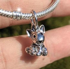 Panda Charm, Pandora Bracelet Designs, Bull Terrier Puppy, Charms Pandora, Terrier Puppy, Pandora Bracelet Charms, Pandora Charm, Pandora Bracelets, Dangle Charms