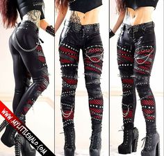 Wwe Outfits, Gothic Leggings, Punk Outfits, Jewellery Accessories, Leggings Casual, Character Outfits, Leggings Fashion