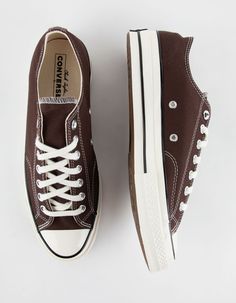 CONVERSE Chuck 70 Low Top Shoes - DARK BROWN | Tillys Retro Converse Canvas Shoes With Rubber Toe Cap, Retro Brown Converse Sneakers, Vintage Converse Low-top Canvas Shoes, Vintage Converse Sneakers With Rubber Heel Cap, Retro Converse Low-top Canvas Shoes, Retro Low-top Converse Canvas Shoes, Vintage Converse High-top Canvas Shoes, Retro Converse Canvas Shoes With Round Toe, Vintage High-top Converse Canvas Shoes