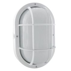 an image of a white light fixture on a white wall or ceiling with round glass panels