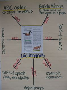 a poster with words and pictures on it that say dictionaries, which are written in different languages