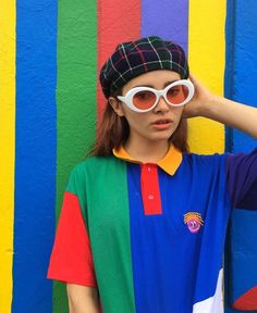 Retro Shades, La Girl, Art Pop, Outfit Style, Retro Sunglasses, 80s Fashion, Kurt Cobain, Denim Outfit, Outfit Idea