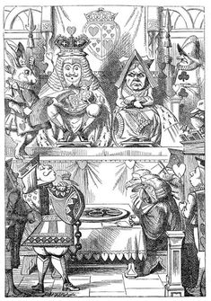 an old black and white drawing of people in medieval clothing standing around a table with food