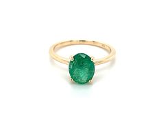 10k yellow gold oval emerald solitaire ring 1.38ct Emerald Oval Ring, Emerald Engagement Ring Oval, Oval Emerald Engagement Ring, Oval Emerald Ring, Gold Oval Engagement Ring, Gold Band Engagement Rings, Emerald Solitaire Ring, Emerald Ring Vintage, Engagement Ring Oval