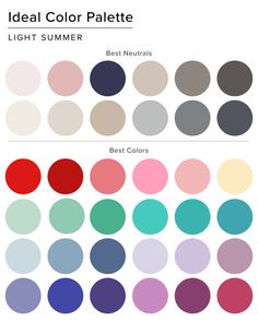 Light Summer Pallette Outfits, Light Summer Celebrities, Light Summer Lipstick, Light Summer Color Palette Outfits, Capsule Wardrobe Color Palette, Wardrobe Color Palette