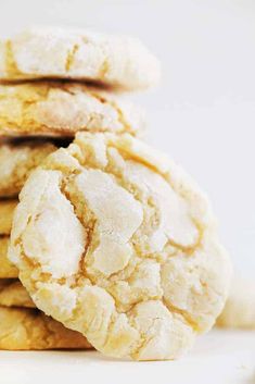 a stack of cookies sitting on top of each other