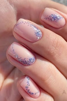 Purple Summer Nails, Vom Avea Un Copil, Light Purple Nails, Summer Nails 2024, Designs For Short Nails, Purple Acrylic Nails, Lilac Nails, Purple Nail Designs, Lavender Nails