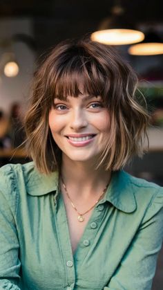 65 Stunning Bob Haircuts with Bangs for a Modern Look: Styles for Long, Medium, and Short Hair Bob Thick Hair Bangs, Bobs And Bangs, Short Haircut With Fringe, Shoulder Length Bob With Bangs, A Line Bob With Bangs, Thick Hair Bangs, Medium Bob With Bangs, Pixie Bobs, Angled Bangs