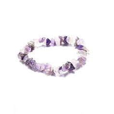 Material: Crystal Fashion Element: Color Matching Lavender Bohemian Crystal Bracelet Gift, Bohemian Purple Bracelets With Stones, Bohemian Purple Stone Bracelet, Adjustable Purple Crystal Bracelet With Stones, Adjustable Purple Crystal Bracelet, Crystal Fashion, Unisex Design, Natural Crystals, Stone Beads