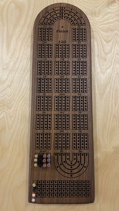 a wooden board with an intricate design on it