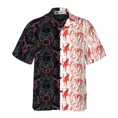 The best hawaiian shirts for men, hawaiian shirt for women and kids are available, designed just for you. Fabric: four-way stretch (95% polyester and 5% spandex) Regular fit Fabric Weight: 120 g/m². Care Instruction: Machine washes cold with similar colors, do not bleach, tumble dry low, do not iron, and do not dry clean. Reliable quality Refreshing and breathable, comfortable material, No DISCOLORATION after long washing. Hight Quality Fabric High quality fabric is soft and comfortable, and its prefect structure supports the fit of the outfit. Unisex & Perfect Gifts This product is crafted from a premium polyester and spandex blend, making it both comfortable and durable. Each panel is individually printed, cut and sewn to ensure a flawless graphic with no imperfections. And high definiti Men Hawaiian Shirt, Cool Hawaiian Shirts, Gothic Halloween, Mens Hawaiian Shirts, Hawaiian Shirts, Shirt For Women, Shirts For Men, Comfy Outfits, Unique Print