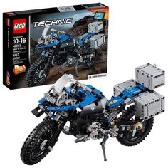 the lego technic motorcycle is in its box