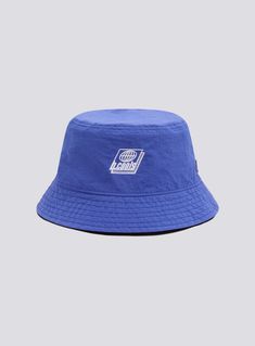 The Blueprint Bucket Reversible is made from 100% Nylon and features an embroidery logo design. Designed in a structured bucket shape with a shallow fit and slim brim. Pick between Black/Blue colours by turning the hat inside out as you please. • 100% Nylon• One size fits most• 58cm Head circumference fit Blue Cotton Bucket Hat With Flat Brim, Casual Bucket Hat With Logo Patch And Curved Brim, Reversible Blue Bucket Hat For Spring, Casual Bucket Hat With Logo Patch, Casual Reversible Blue Bucket Hat, Casual Bucket Hat With Logo Patch And Short Brim, Blue Short Brim Bucket Hat For Streetwear, Embroidery Logo Design, The Blueprint