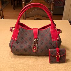 Adorable Dooney Bag With Matching Wallet. Brand New Without Tags. Comes With Dust Bag. Matching Purse And Shoes, Low Heels Shoes, Pretty Purses, Low Heel Shoes, Dooney & Bourke Bags, Black Chain, Heels Shoes, Louis Vuitton Speedy Bag, Dooney Bourke