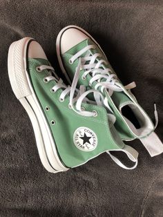 Boty Converse, Cute Converse, Green Converse, Shoe Inspo, Cute Nikes