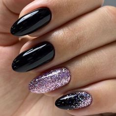 Gel Nails Shape, City Nails, Magic Nails, Gold Glitter Nails, Nail Colors Winter, Nail Swag, Glam Nails, Nail Designs Glitter, Glitter Nail