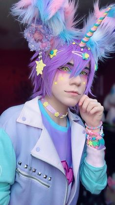 Rave Candy, Pastel Goth Style, Pastel Goth Boy, R N B, Pastel Goth Aesthetic, Pastel Punk, Kei Visual