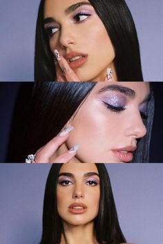 Celebrity Makeup Looks, Barbie Makeup, Festival Makeup, Eye Makeup Art, Celebrity Makeup, Dua Lipa, Glam Makeup