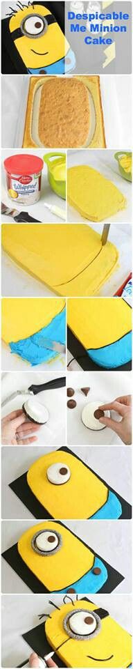 how to make a despicable minion cake