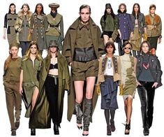 Military Inspired Outfit, Military Trends, Military Chic, Military Looks, Military Outfit