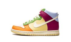 NIKE DUNK HIGH NN GS DZ5638 500 Nike Shoes Women Dunks High, Nike Shoes Dunk High, Shoes Dunks High Kids, Nike Dunk High Sneakers, Womens Nike Dunk High, Multicolor Shoes, Dunk High, Nike Dunk High, Nike Kids