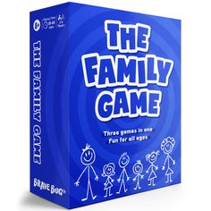 the family game is on display in front of a white background